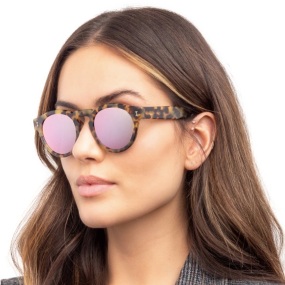 Illesteva Leonard Sunglasses Tortoise /Rose - Picture 1 of 7